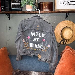 Hand painted denim jacket!